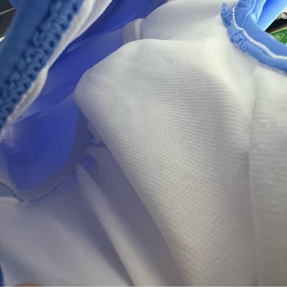 Bal Harbour Blue V-Neck Ruffle One Piece Swim - Picture 6 of 12